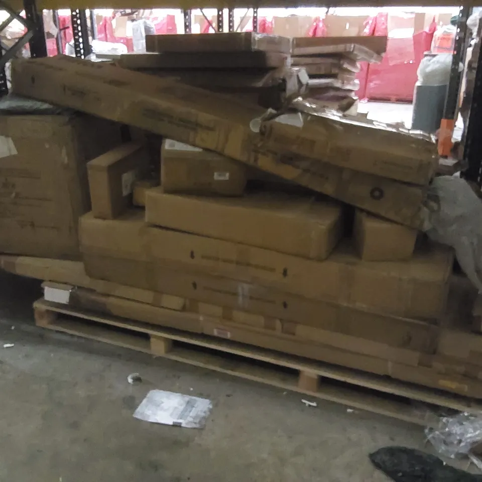 PALLET CONTAINING A LARGE QUANTITY OF ASSORTED FURNITURE PARTS ECT