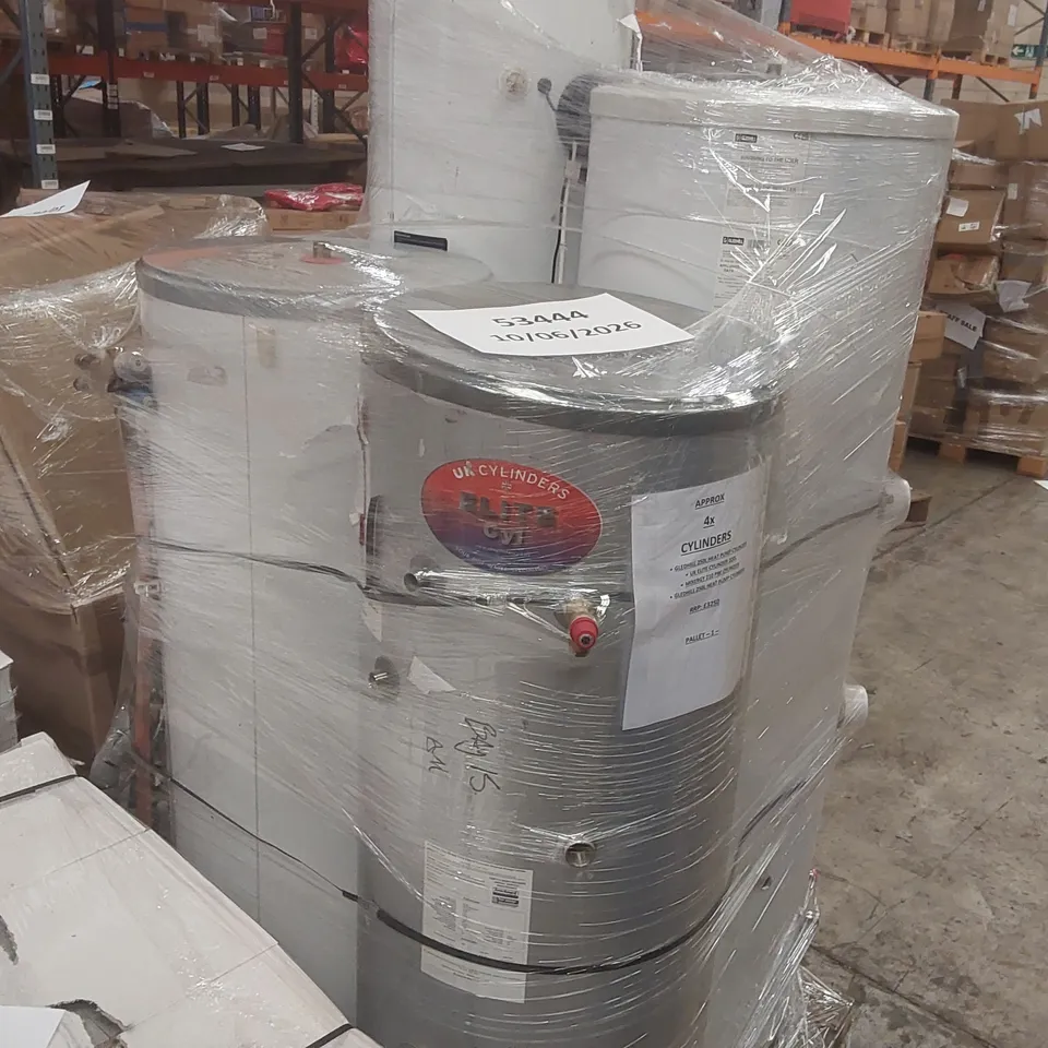 PALLET CONTAINING APPROXIMATELY 4x CYLINDERS