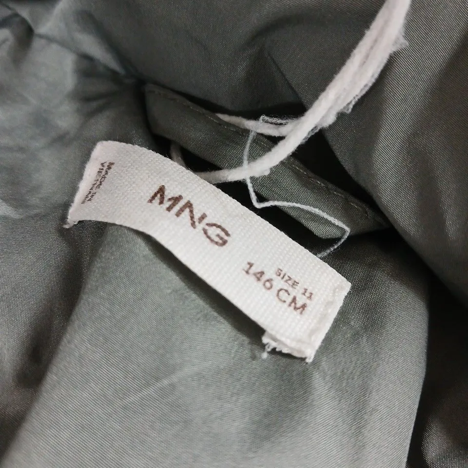 GREY PADDED HOODED JACKET – UK SIZE 11 (146 CM)
