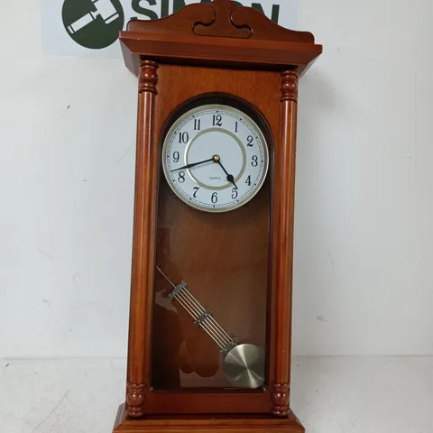DECORATIVE WOODEN PENDULUM CLOCK