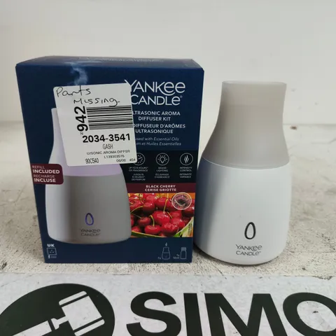 YANKEE CANDLE ULTRASONIC AROMA DIFFUSER KIT – BLACK CHERRY