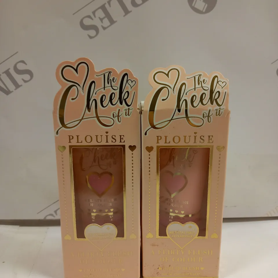 2 X P.LOUISE - LEGALLY PINK - THE CHEEK OF IT LIQUID BLUSH