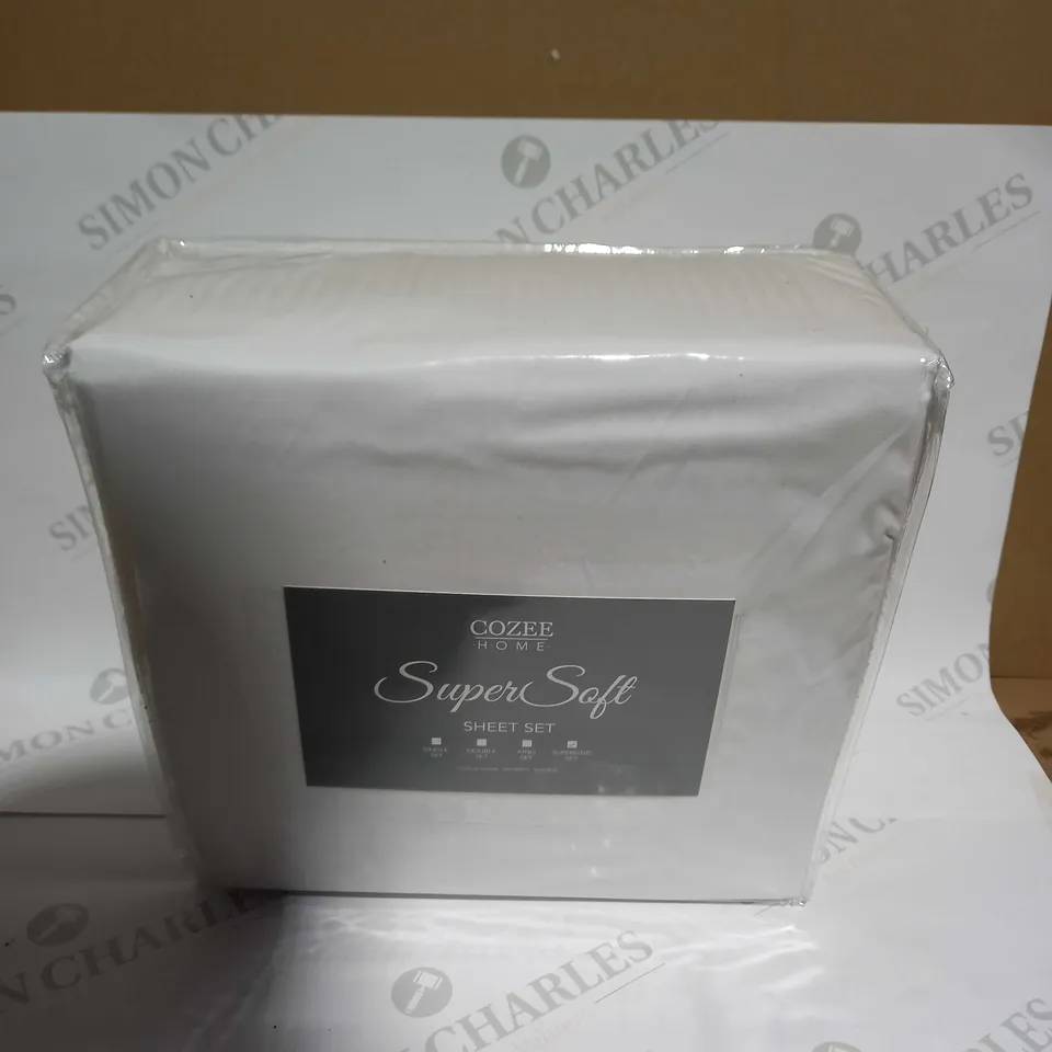 COZEE HOME SUPERSOFT SHEET SET - SUPERKING