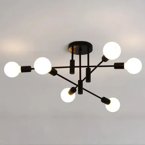 BOXED COBLITZ 6-LIGHT 62cm SPUTNIK SEMI FLUSH MOUNT 