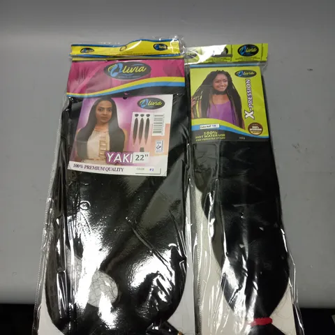 BOX OF APPROX. 20 SEALED OLIVIA HAIR PIECES IN ASSORTED COLOURS AND STYLES