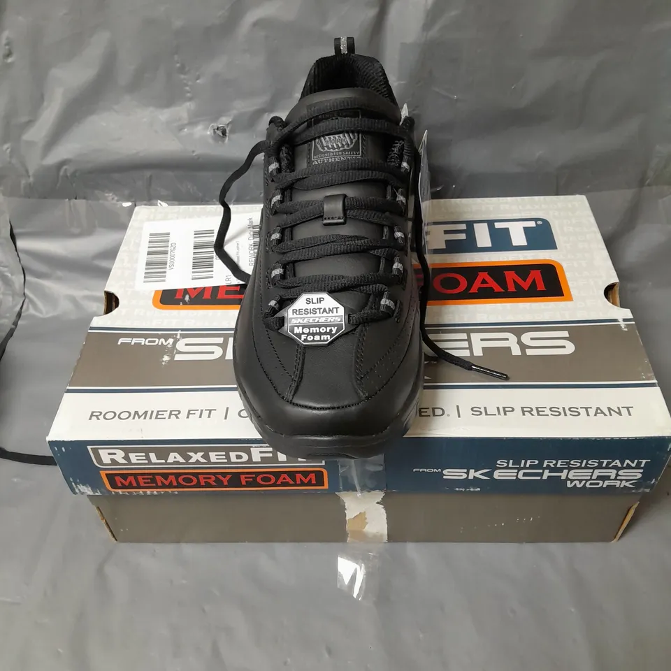 PAIR OF SKETCHERS WORK TRACK TRICKET RELAXED FIT TRAINERS - 7