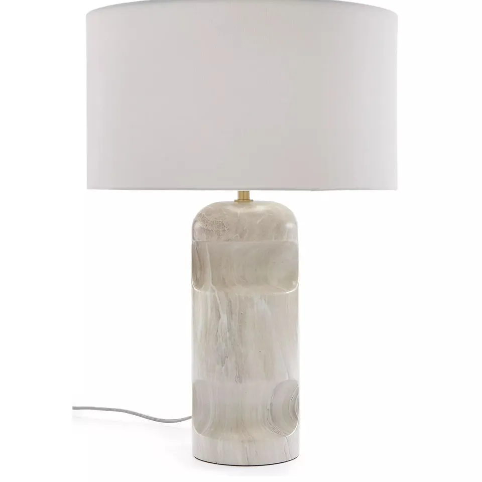 SCULPTURAL MARBLE TABLE LAMP RRP £65