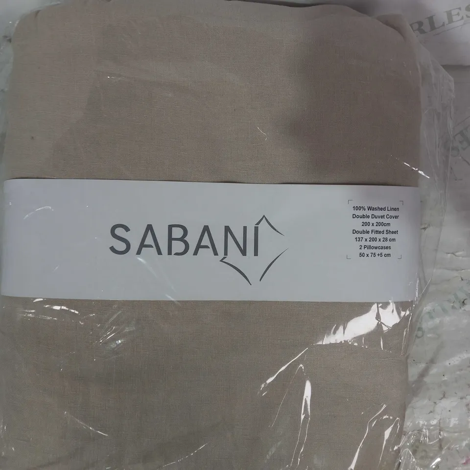 SABANI EGYPTIAN LINEN BEDDING SET - DOUBLE