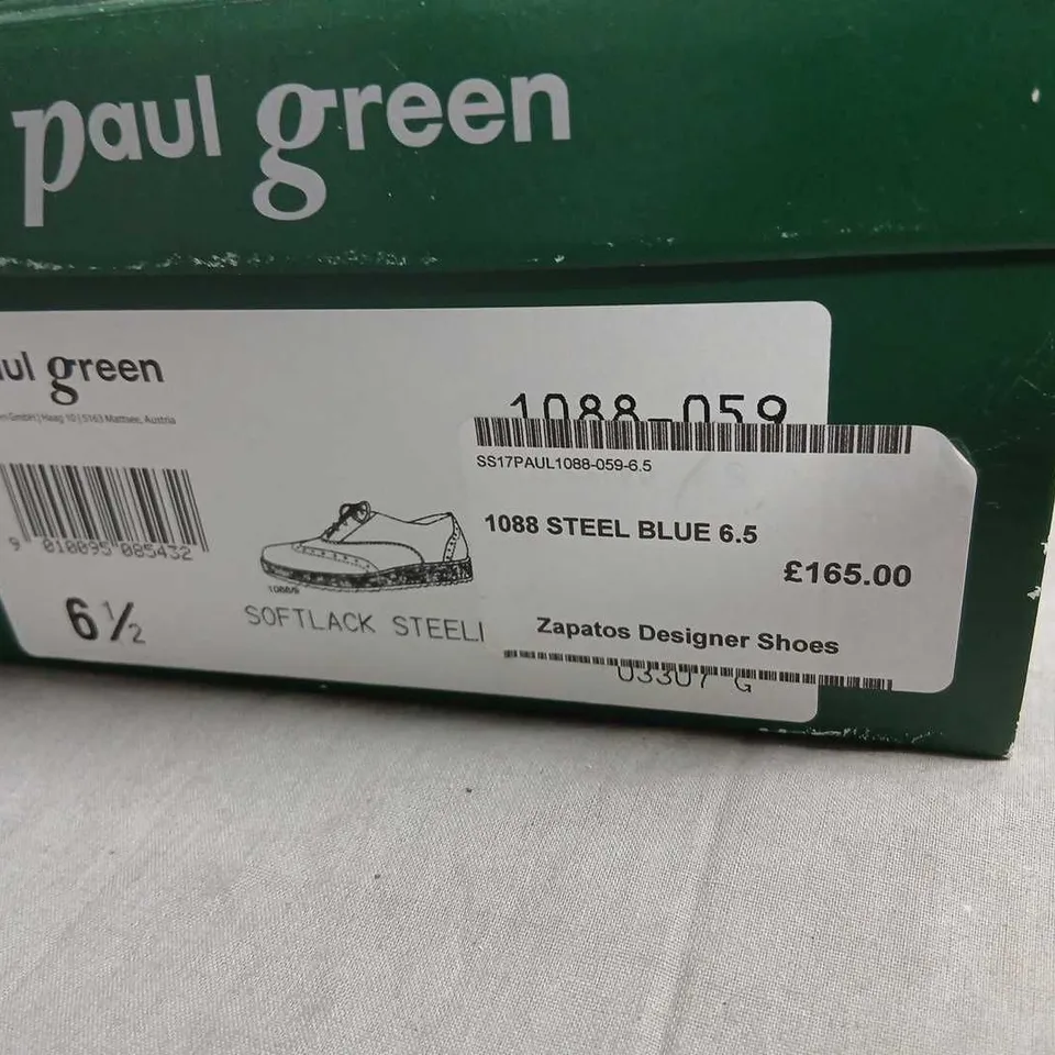 PAUL GREEN BLACK PATENT LEATHER OXFORD SHOES – WOMEN'S, UK 6.5