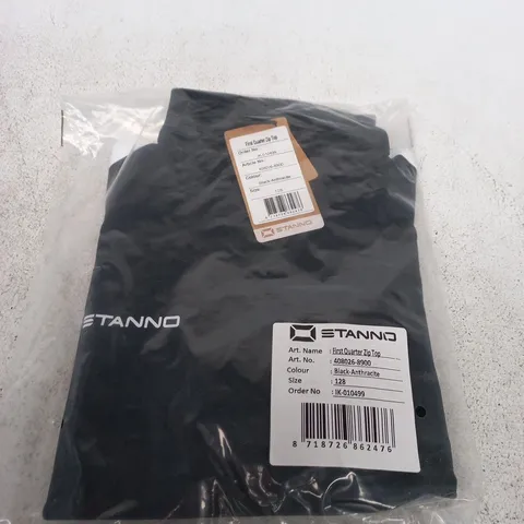 STANNO FIRST QUARTER ZIP TOP β BLACK-ANTHRACITE, SIZE 128