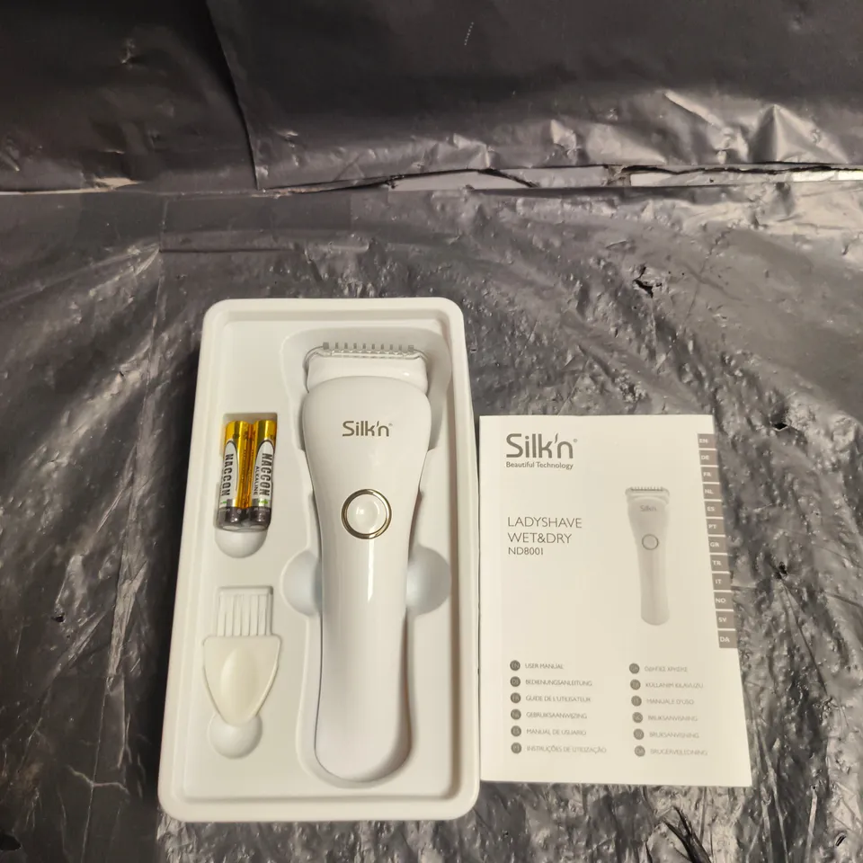 SILK'N LADYSHAVE WET & DRY ELECTRIC SHAVER (ND8001) – WHITE