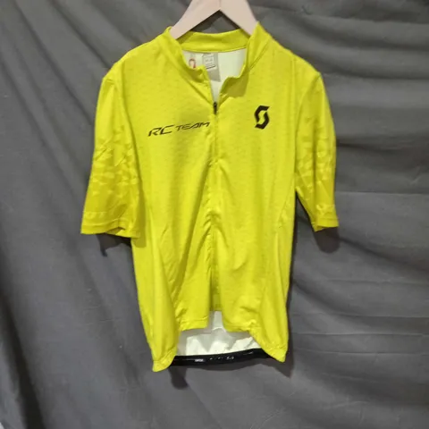 SCOTT RC TEAM CYCLING JERSEY β FLUORESCENT YELLOW, SIZE L