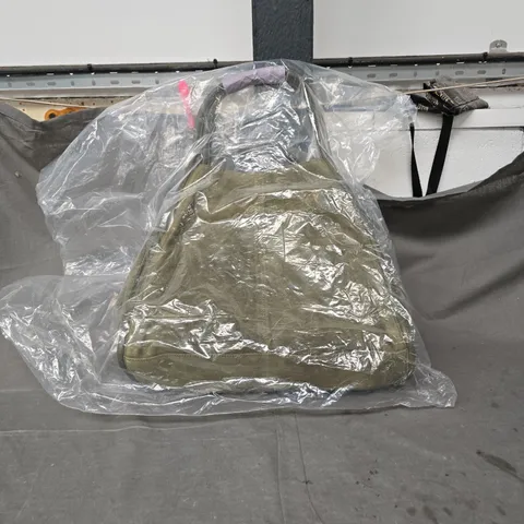 ASOS DESIGN SUEDE TOTE BAG β FOREST GREEN. BAGGED