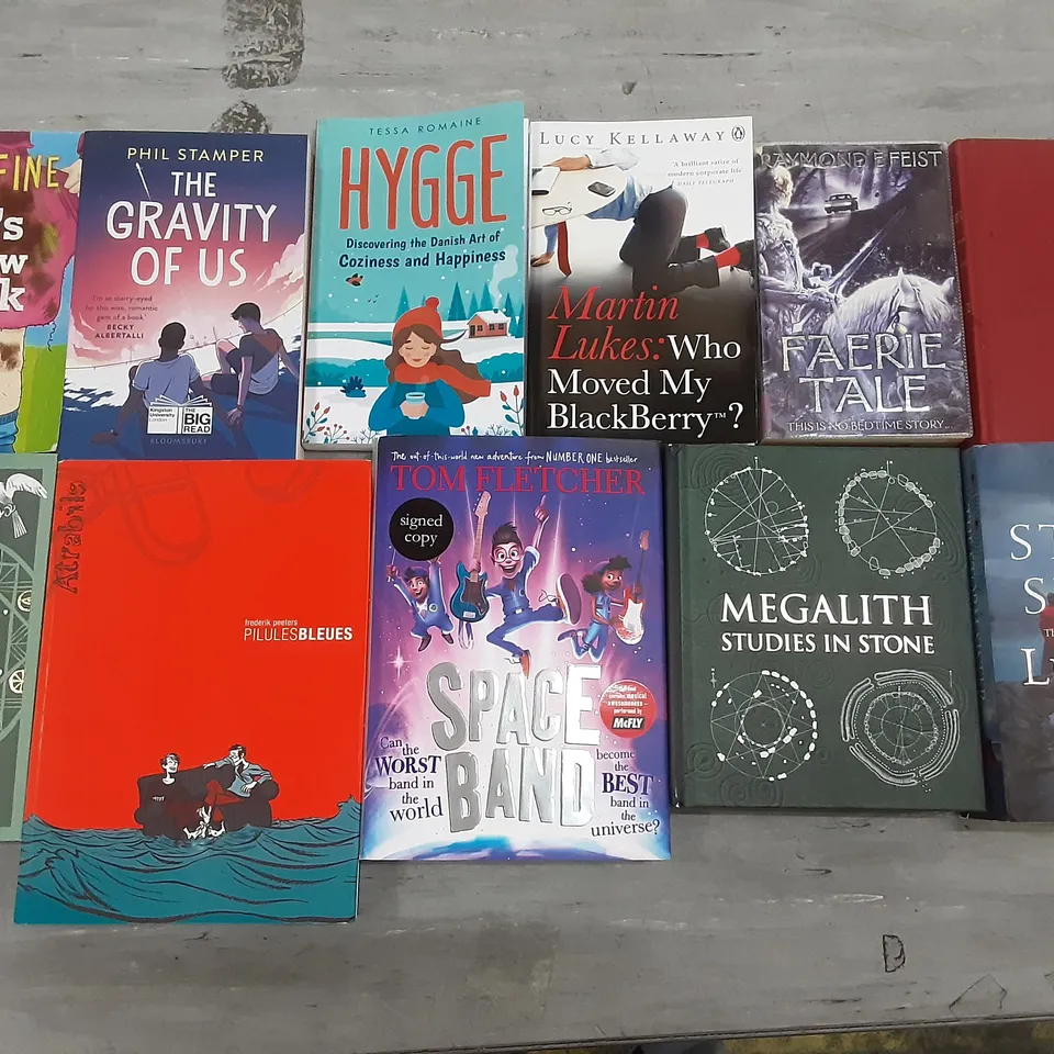 CAGE OF ASSORTED BOOKS TO INCLUDE TITLES BY TERRY PRATCHETT, TOM FLETCHER, BETHAN ROBERTS, JORDAN B. PETERSON, FREDERIK PEETERS, LUCINDA RILEY   