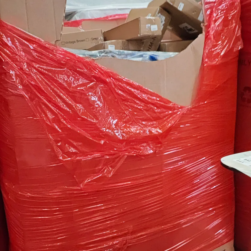 PALLET OF ASSORTED HOUSEHOLD GOODS AND PRODUCTS TO INCLUDE;CARPET GUARD, FLOATING SHELVES,PHOTO FRAME