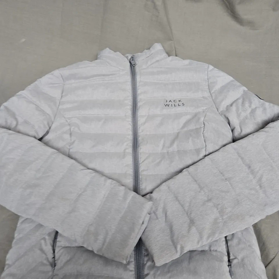 JACK WILLS ZIPPED PADDED COAT SIZE 8