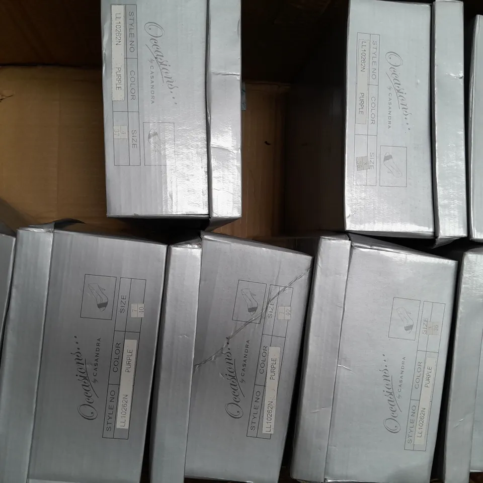 BOX OF APPROXIMATELY 10 ASSORTED BOXED PAIRS OF OCCASIONS BY CASANDRA SHOES IN VARIOUS STYLES AND SIZES