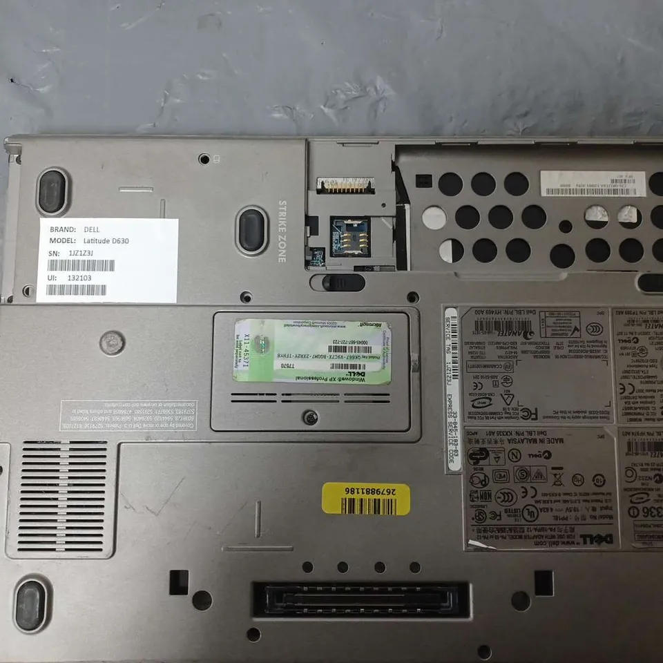 DELL LATITUDE D630 14 INCH	CORE 2 DUO T7100 1.80GHZ