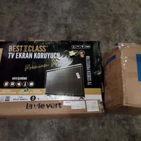 PALLET OF ASSORTED PRODUCTS INCLUDING MATTRESS TOPPER, INDIAN CANVAS TEEPEE, TV SCREEN PROTECTOR, DIGITAL AIR FRYER