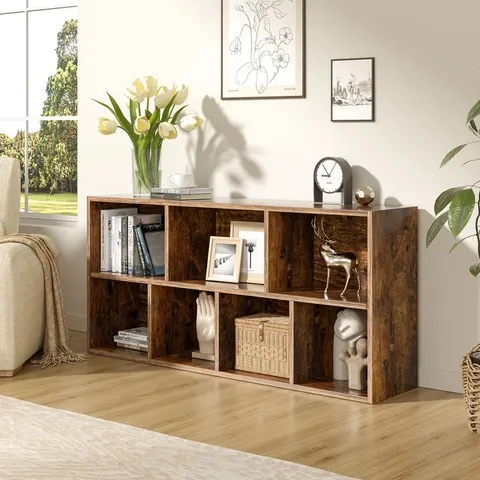 BOXED NESSA 106CM WIDE DIRECT CUBE WOODEN BOOKCASE ORGANIZER (1 BOX)