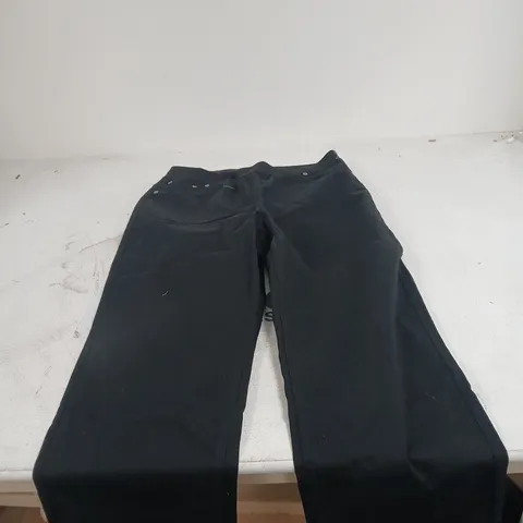 BON PRIX BLACK PULL ON TROUSERS SIZE 16
