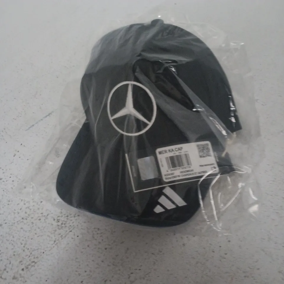 MERCEDES-BENZ CAP – BLACK OSFM HEADWEAR (ONE SIZE FITS MOST)