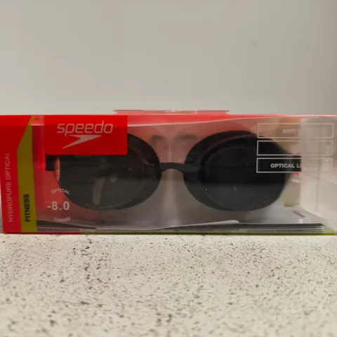 SPEEDO SWIMMING GOGGLES WITH -8.0 OPTICAL LENSES