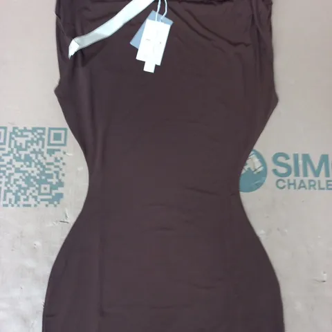 MARS THE LABEL DRESS IN CHOCOLATE SIZE UK 10