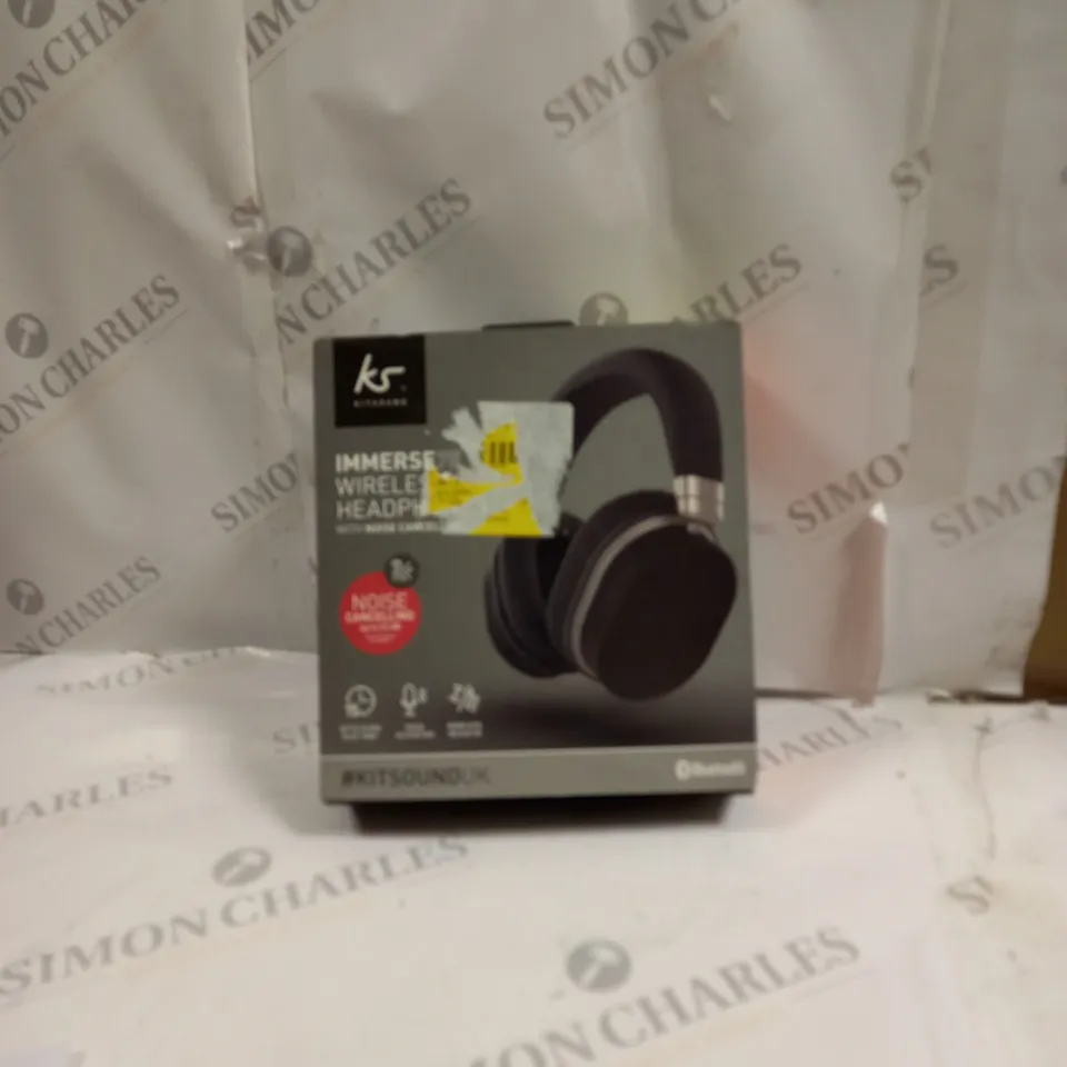 BOXED 3X KITSOUND IMMERSE 75 WIRELESS HEADPHONES- NOISE CANCELLING 