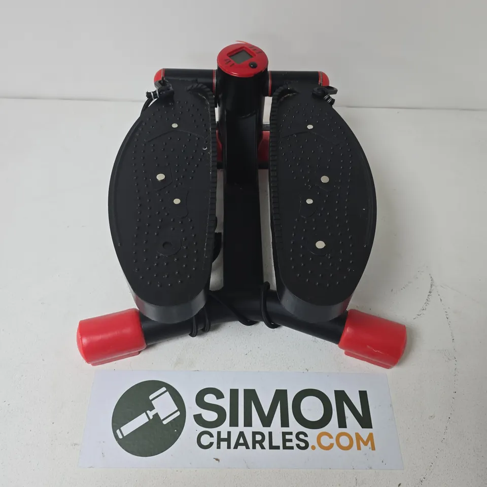 HOME GYM MINI EXERCISE STEPPER MACHINE IN BLACK/RED