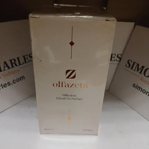 BOXED AND SEALED OLFAZETA MILLESIME EXTRAIT DE PARFUM 70ML