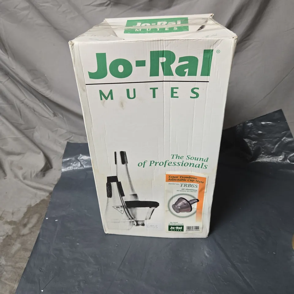 BOXED JO-RAL MUTES TENOR TROMBONE ADJUSTABLE CUP MUTE TRB65