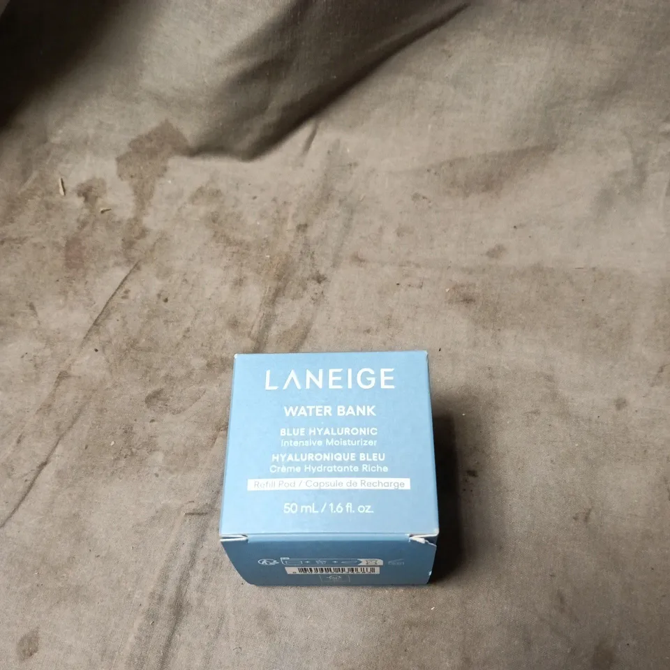 LANEIGE WATER BANK BLUE HYALURONIC INTENSIVE MOISTURISER 50ML BOXED