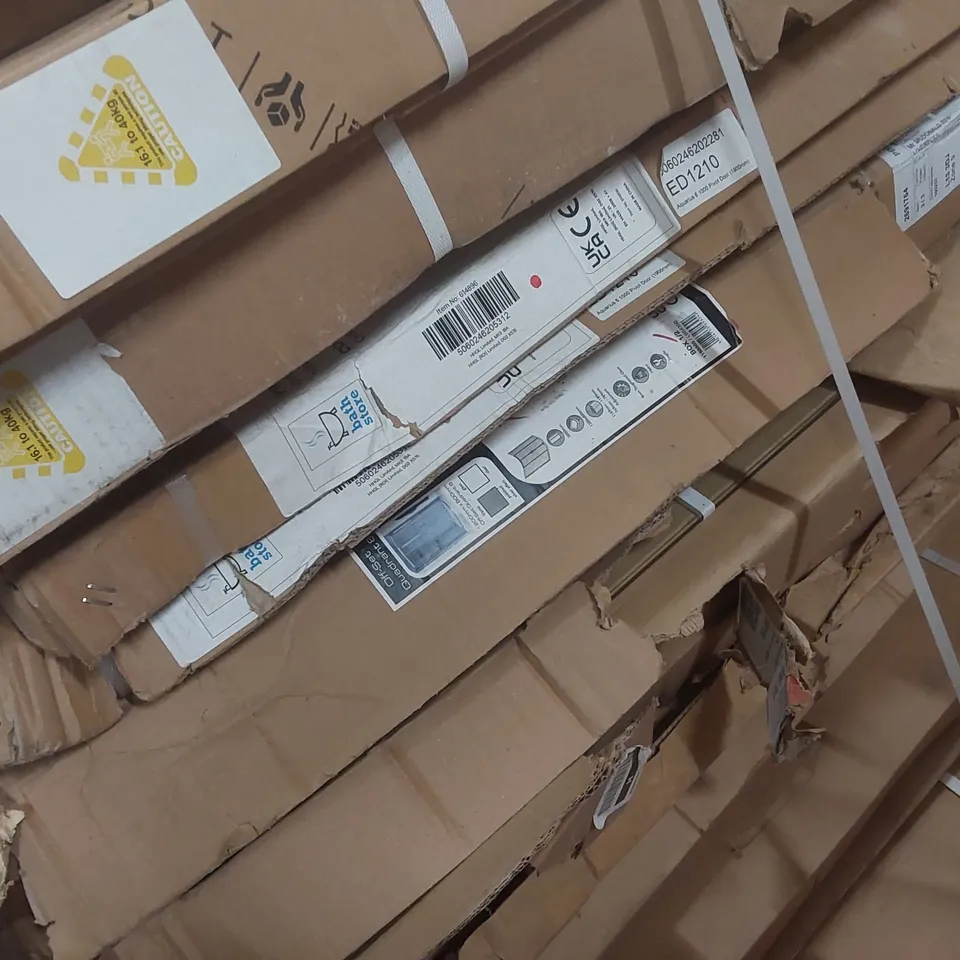 PALLET CONTAINING  A VERY LARGE QUANTITY OF ASSORTED BATHROOM PANEL PARTS