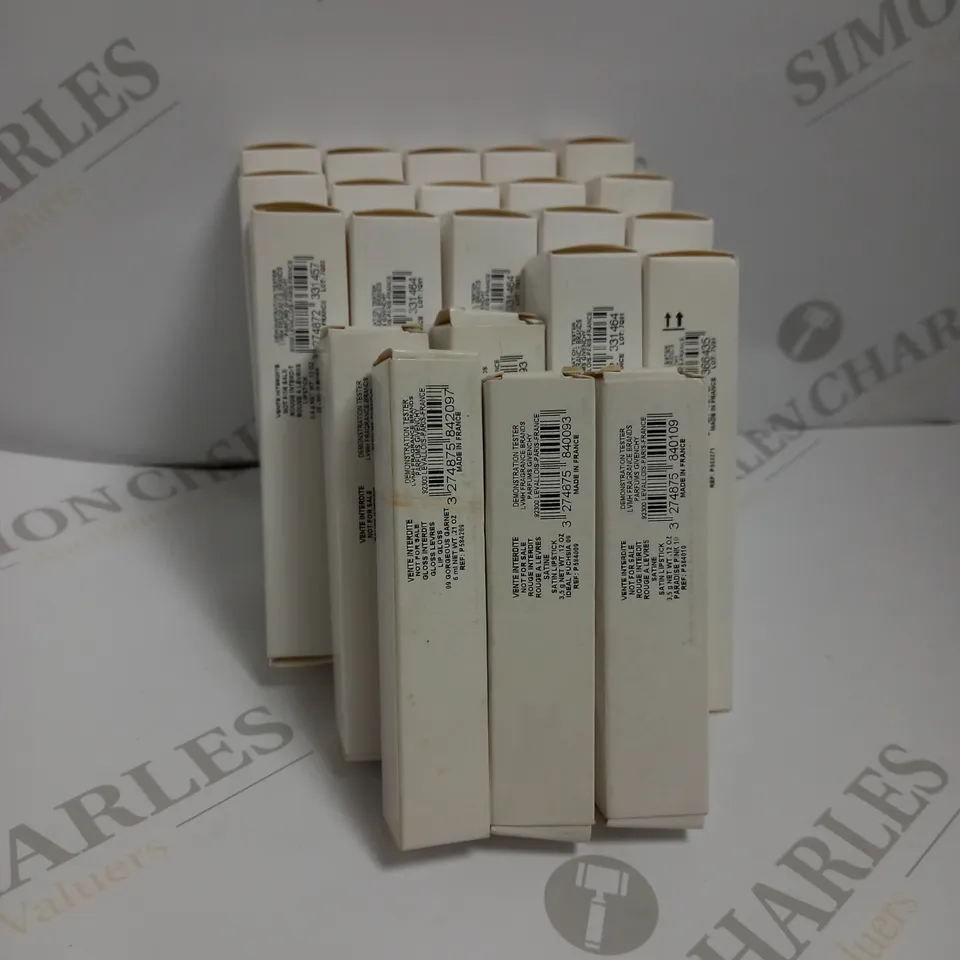 APPROXIMATELY 20 ASSORTED DEMONSTRATION TESTER GIVENCHY ROGUE LIPSTICKS IN VARIOUS SHADES