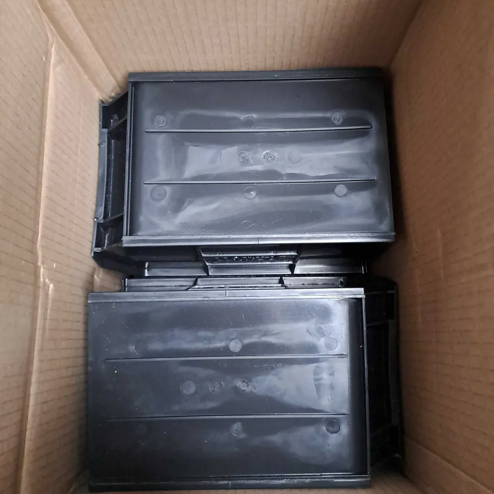 BARION PACK OF 10 POLYPROPELENE CONTAINERS IN BLACK