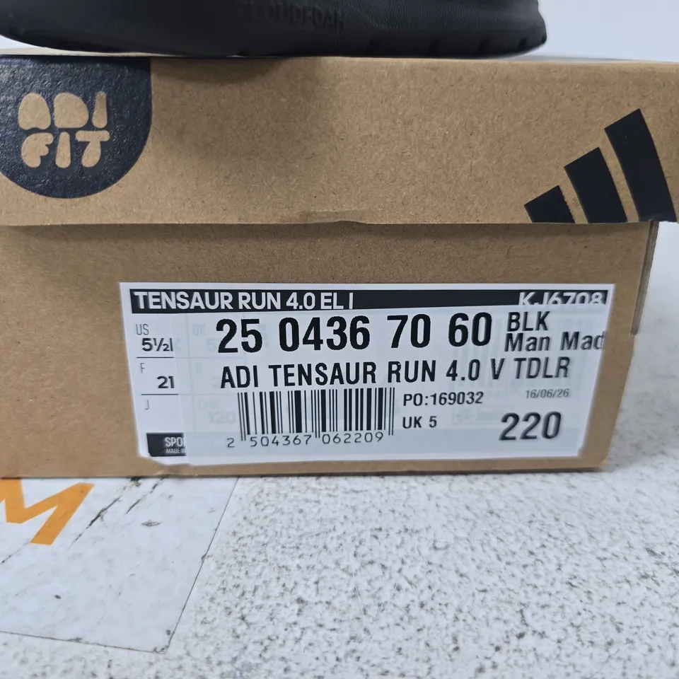 ADIDAS TENSAUR RUN 4.0 EL I KIDS' TRAINERS – UK 5