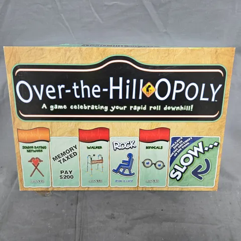 OVER-THE-HILLOPOLY β MONOPOLY-STYLE NOVELTY BOARD GAME