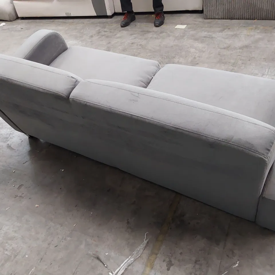 QUALITY DESIGNER 2 SEATER SOFA GREY FABRIC