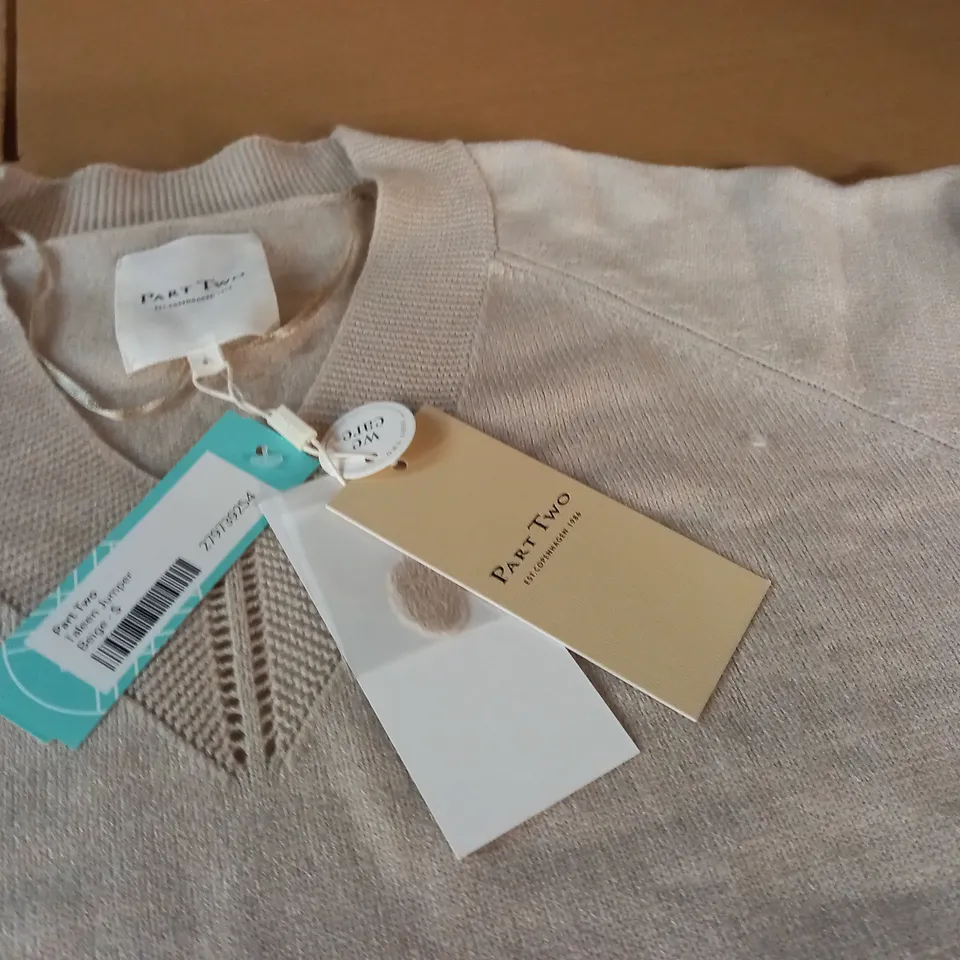 PART TWO TALEEN JUMPER IN BEIGE - S