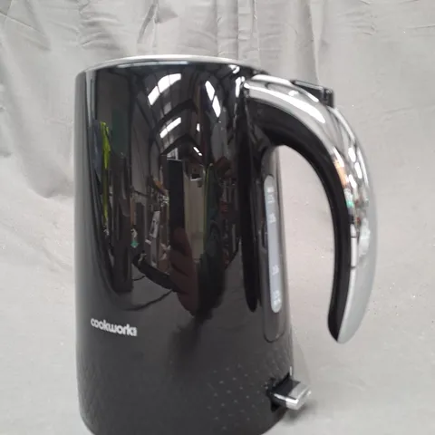 BOXED COOKWORKS 1.7L BLACK TEXTURED KETTLE