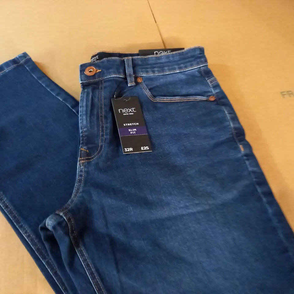 NEXT STRETCH SLIM FIT JEANS - 32R