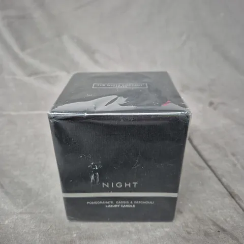 SEALED THE WHITE COMPANY LUXURY SCENTED CANDLE - POMEGRANATE, CASSIS & PATCHOULI 