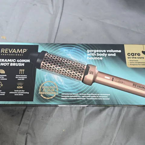 REVAMP PROFESSIONAL CERAMIC 40MM HOT BRUSH – BOXED - ROSE GOLD 