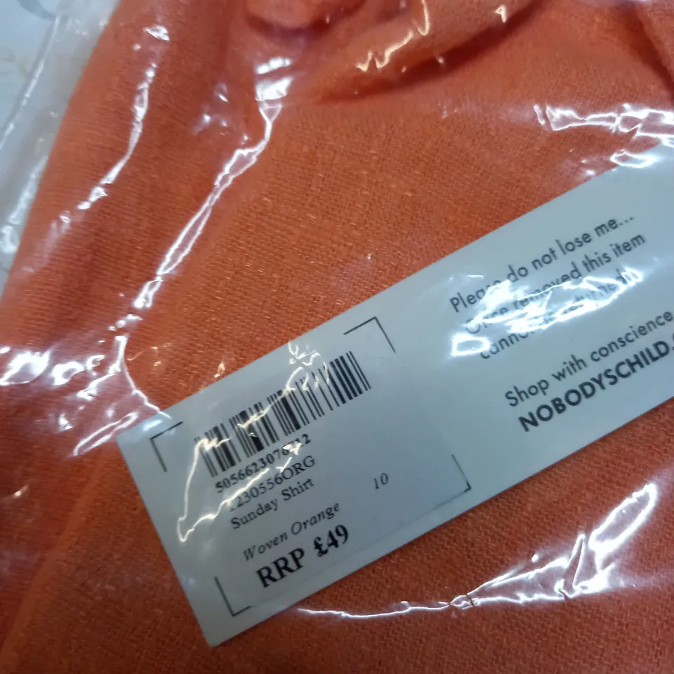 BAGGED NOBODYS CHILD SUNDAY SHIRT SIZE 10