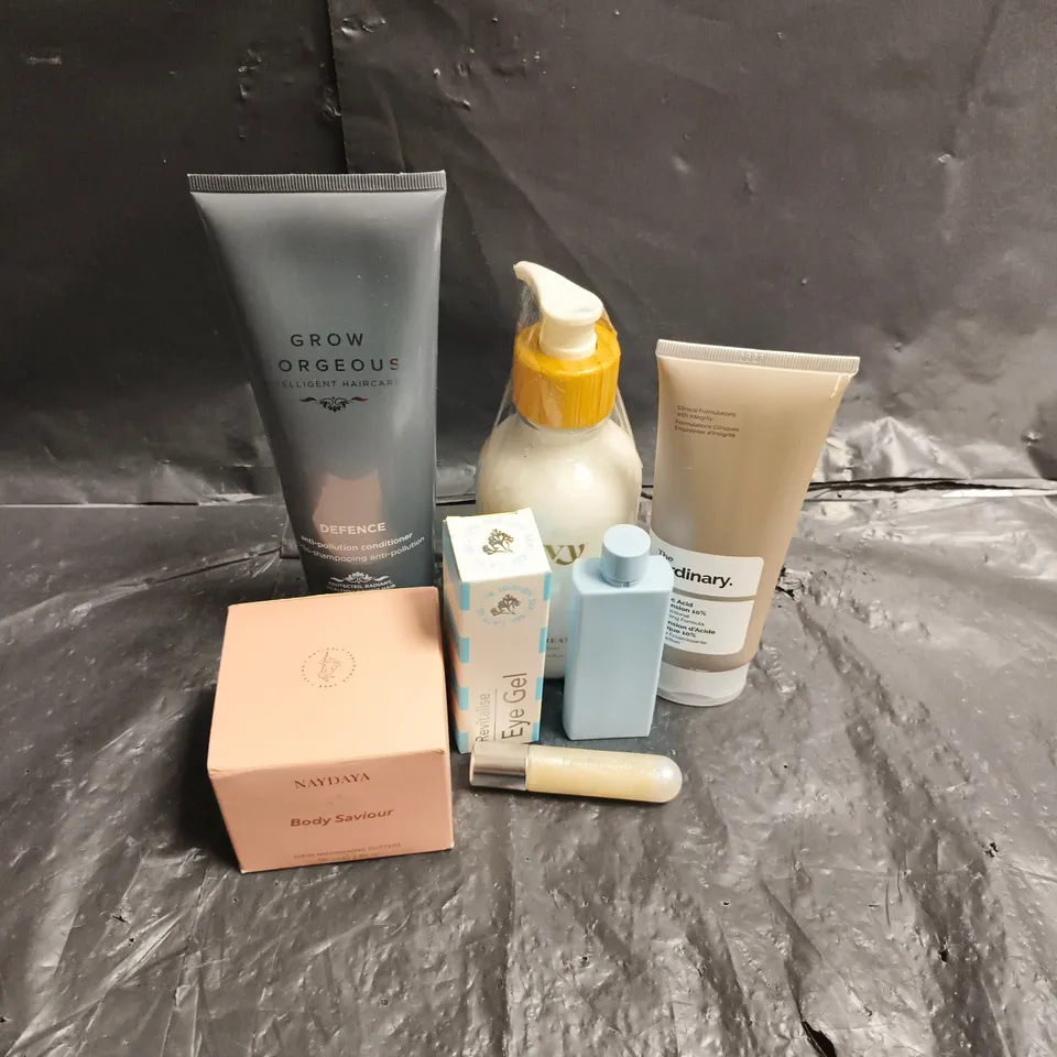 APPROXIMATEY 20 ASSORTED HEALTH AND BEAUTY PRODUCTS TO INCLUDE - NAYDAYA NOURISHING BUTTER - REVITALISE EYE GEL - THE ORDINARY AZELAIC ACID - ETC