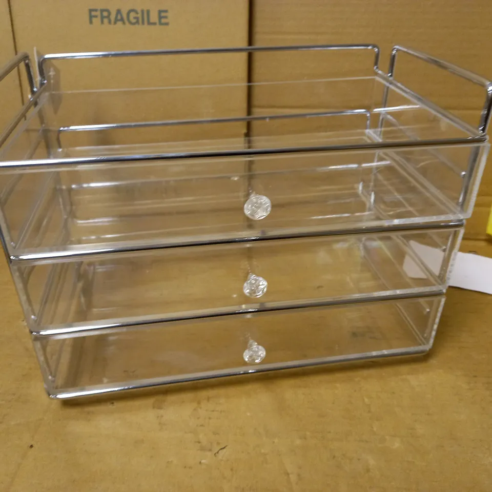 TILI FRAMED ACRYLIC STORAGE DRAWER SET