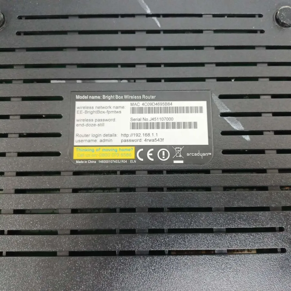 EE BRIGHT BOX WIRELESS ROUTER