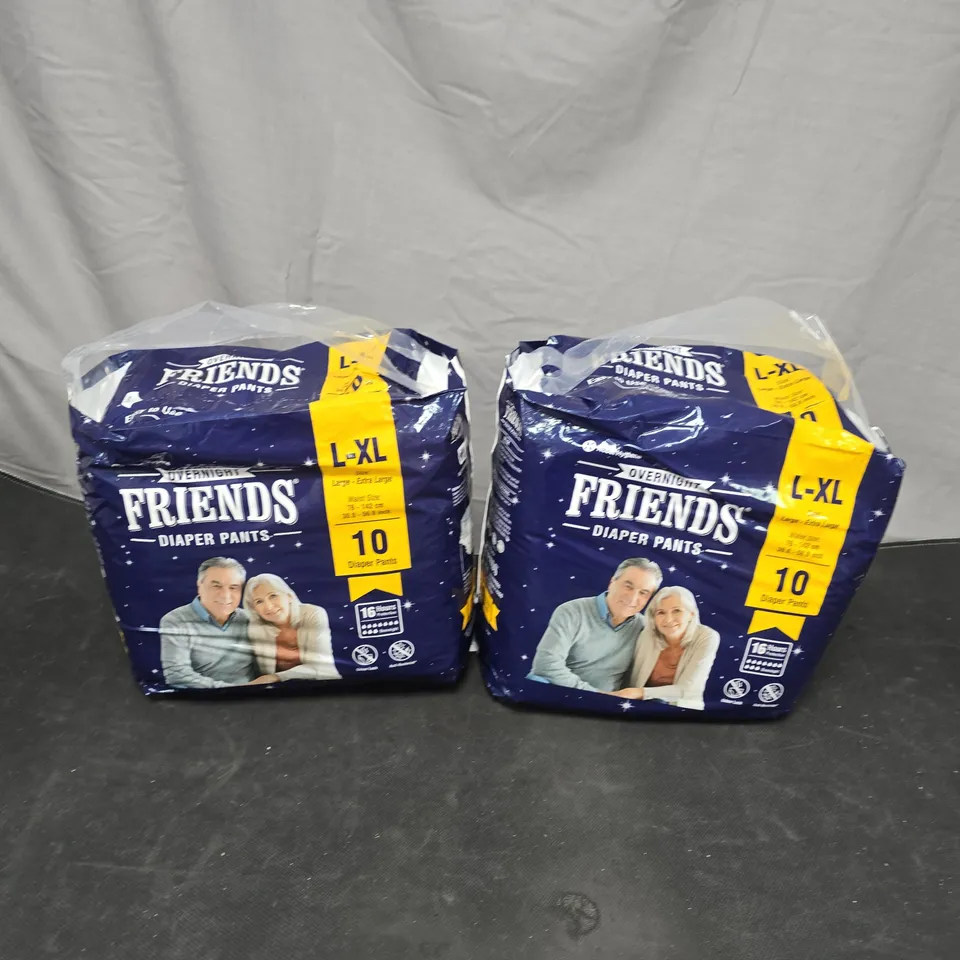OVERNIGHT FRIENDS DIAPER PANTS – L-XL, 2-PACK
