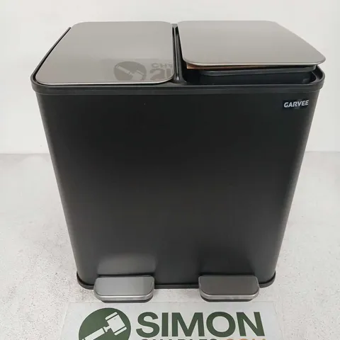 GARVEE DUAL-COMPARTMENT FOOT-PEDAL TRASH BIN